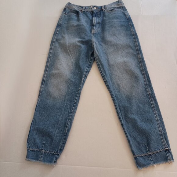 Free People We The Free Marion High Waisted Jeans Celeste Blue Size 31 EUC - Picture 3 of 15